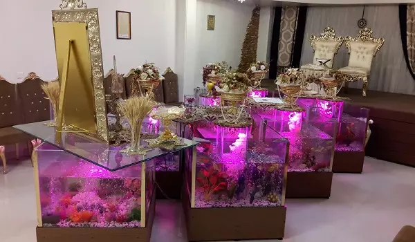 سفره عقد اکواریومی مدرن