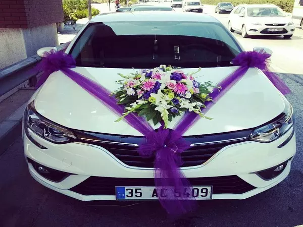 تزئین ماشین برای مراسم عروسی 