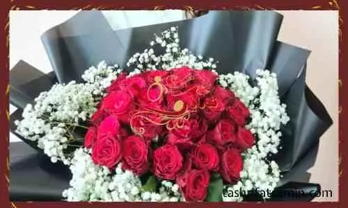 دسته گل خواستگاری رز قرمز