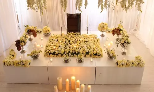 گل آرایی سفره عقد _ تشریفات ثمین