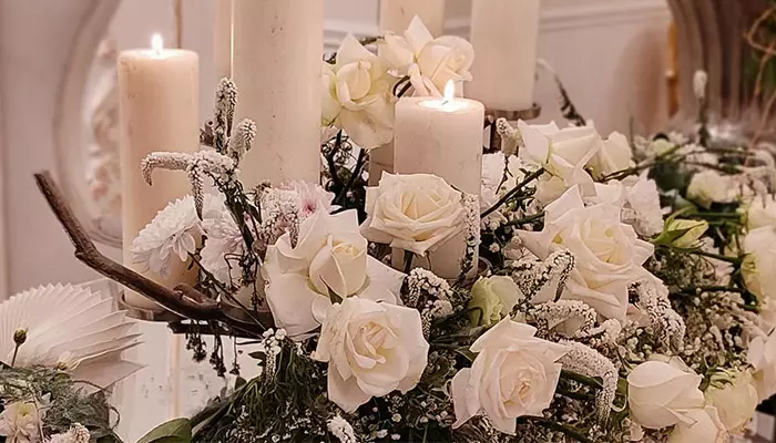 شمع آرایی سفره عقد