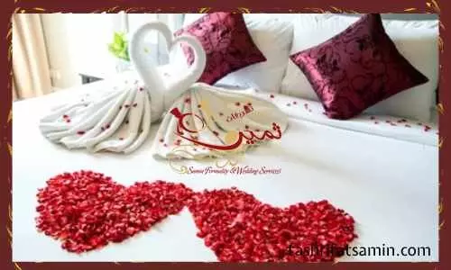 دیزاین روی تخت عروس